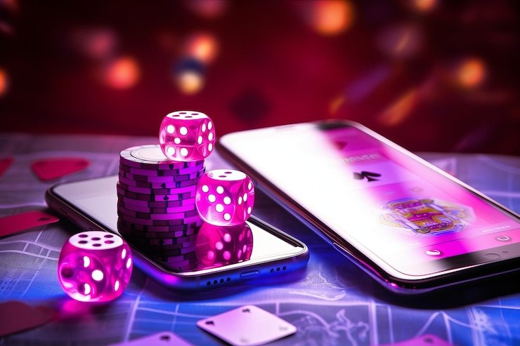 Dealer Casino Hold'em sate777 dengan kartu dan meja permainan